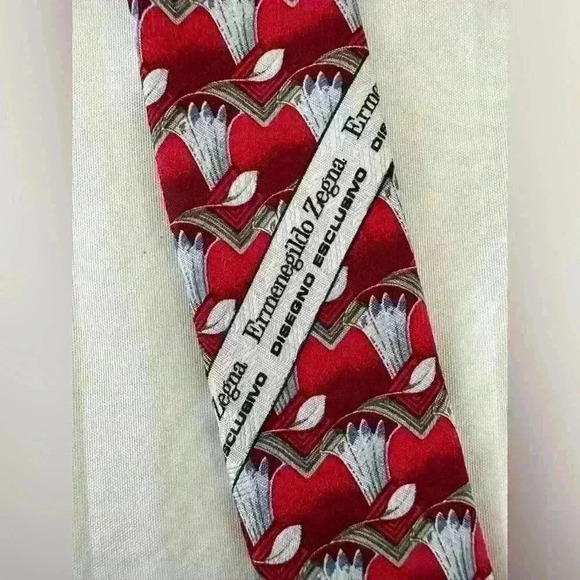 Ermenegildo Zegna 100% Silk Tie - Picture 5 of 9